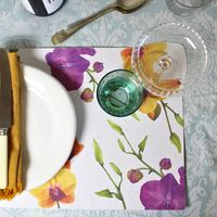 Growing Paper Orchid Place Mats